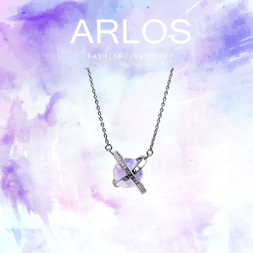 The Planet 薰衣草紫水晶頸鏈