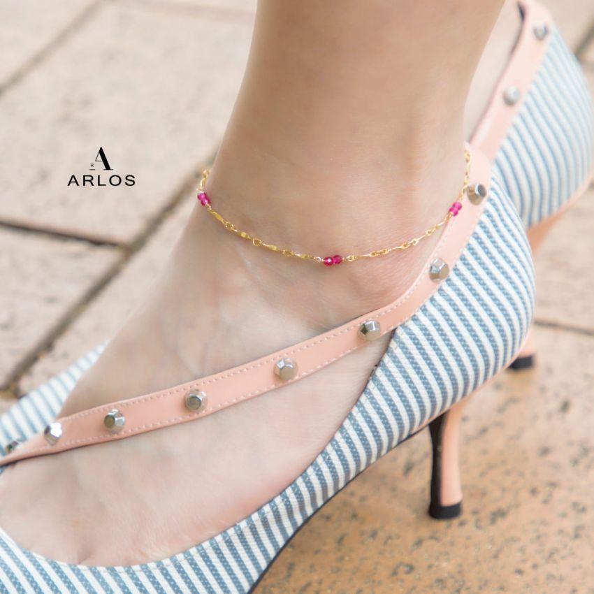 Rila 紅寶石腳鏈 (七月誕生石)