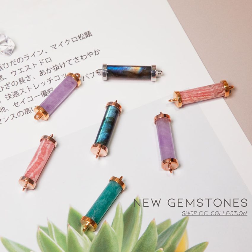 拉長石CC皮繩 (單圈)