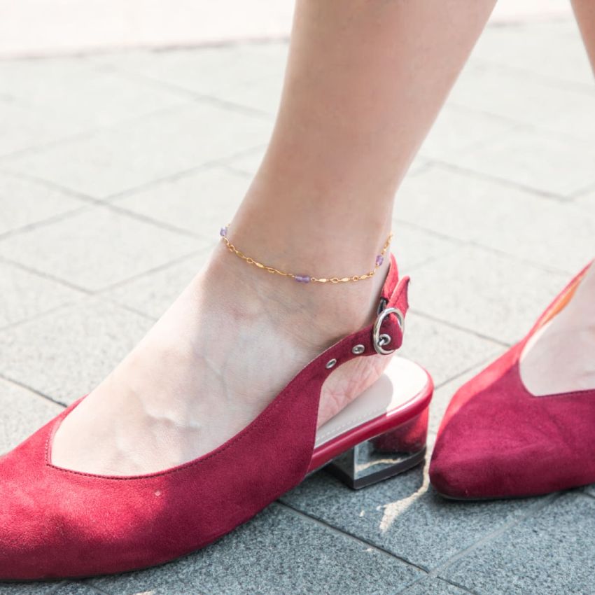 Rila 紫水晶腳鏈 (二月誕生石)