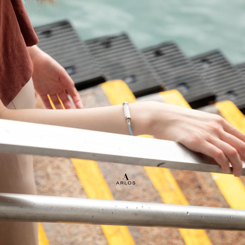 白玉CC皮繩 (單圈)