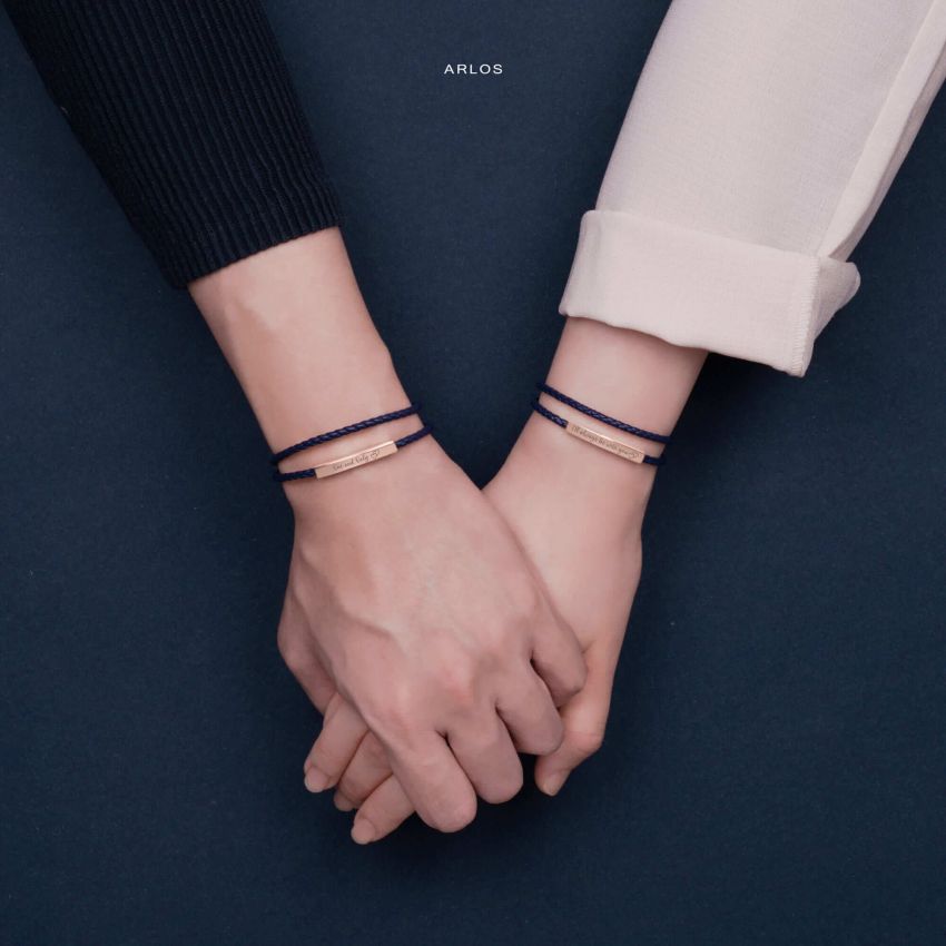 Le Tien 雙層皮革手環 (幸運紅)