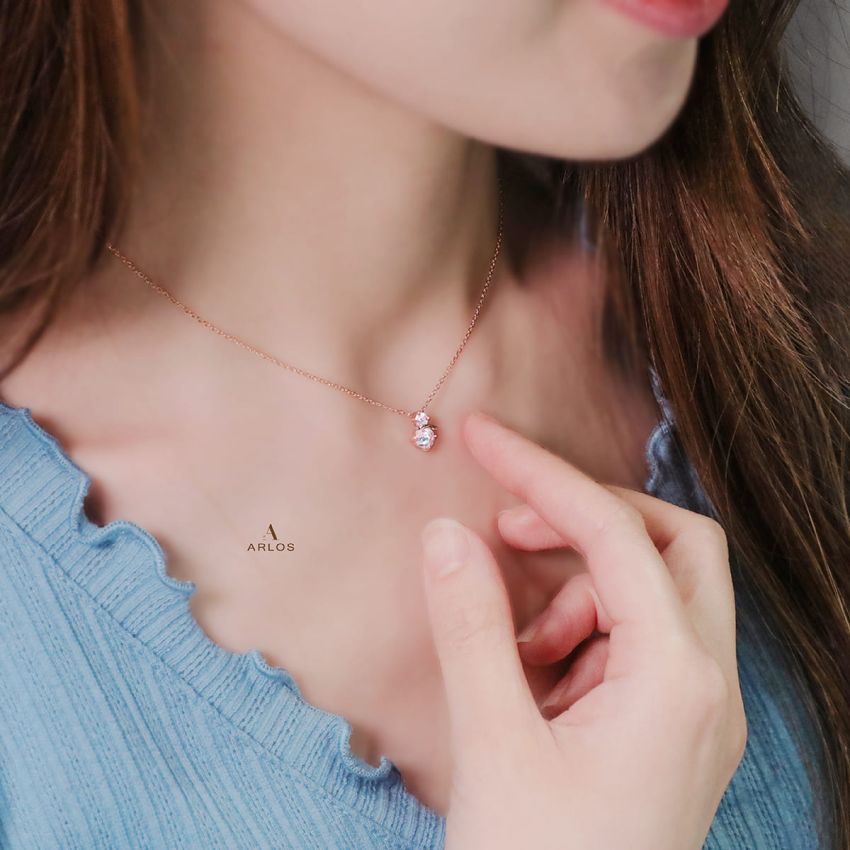 L'amour 冬日浪漫雪人頸鏈