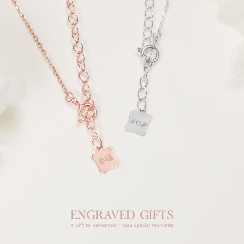 L'amour 輕奢氣質頸鏈 (玫瑰金)