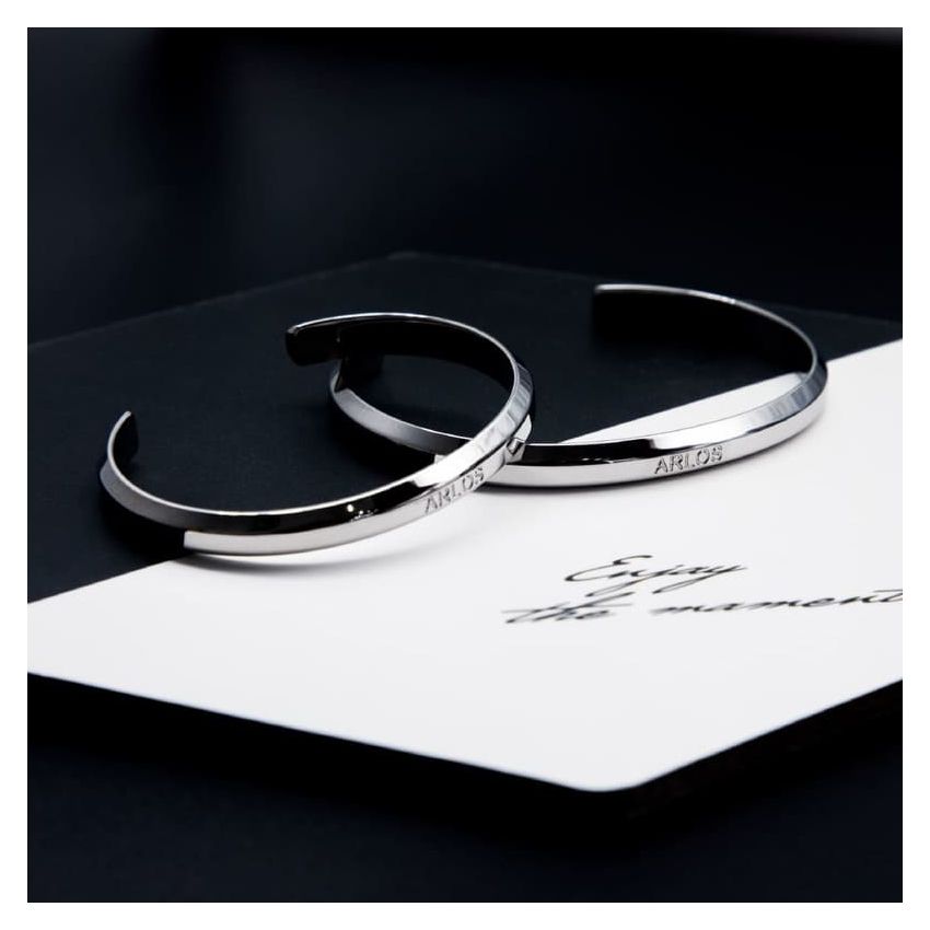ARLOS 經典手鐲 (白金色)