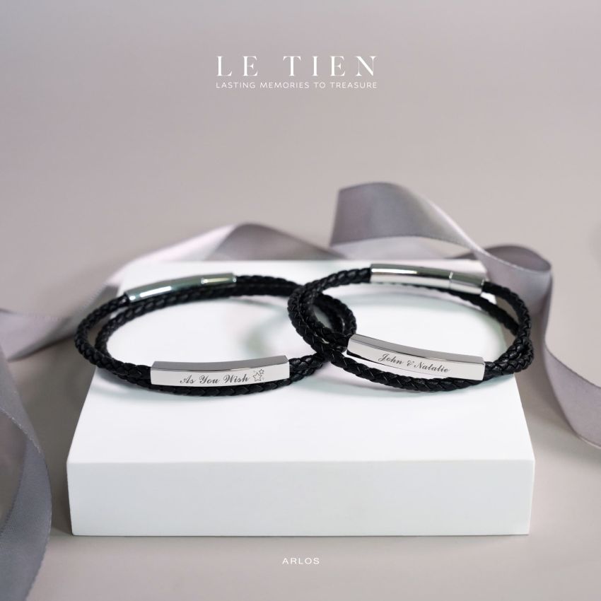 Le Tien 雙層皮革手環 (幸運紅)