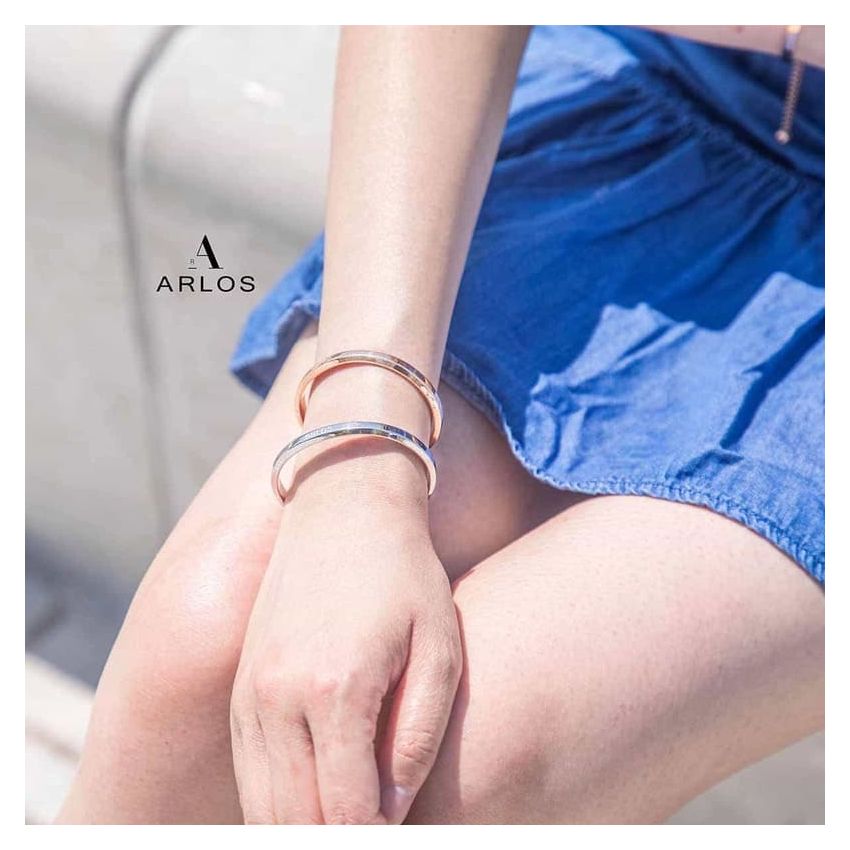 ARLOS 經典手鐲 (白金色)