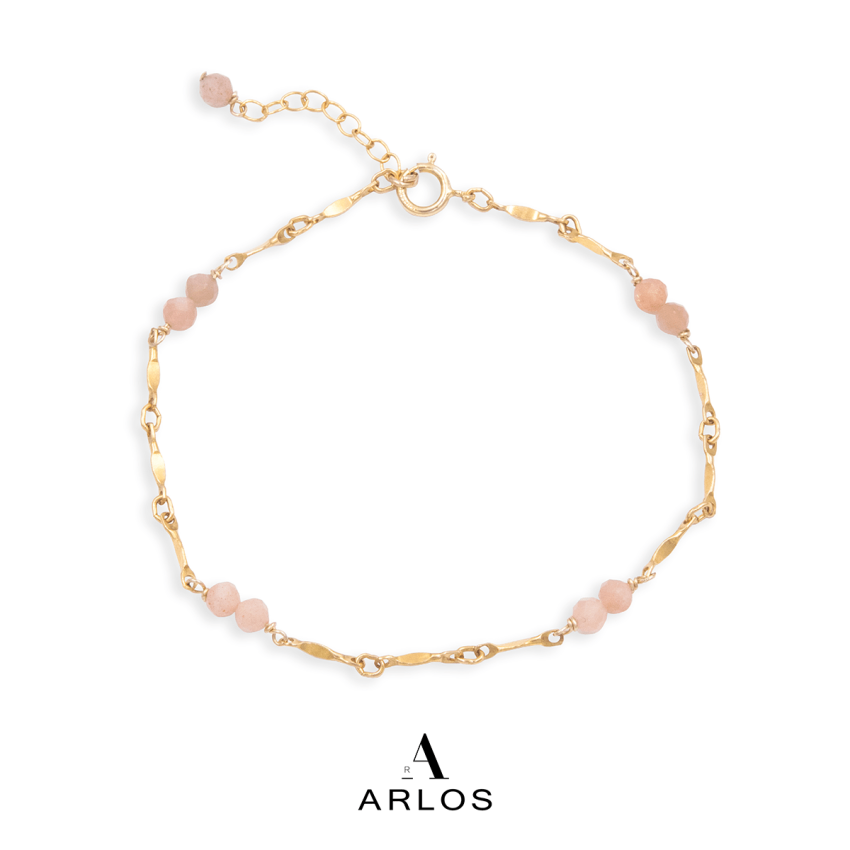 Rila 粉紅澳寶手鏈 (十月誕生石)