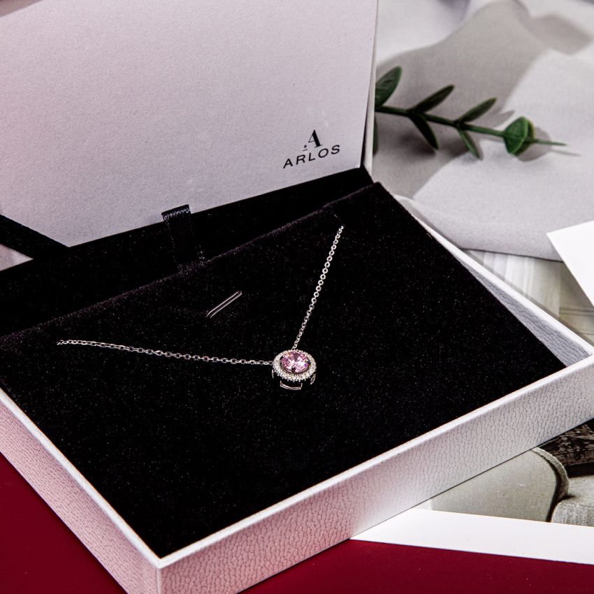 Cavalli 誕生石頸鏈 - 銀色