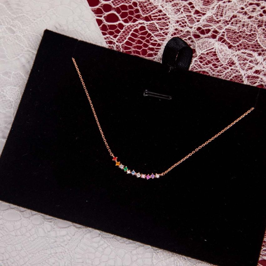 L'amour 彩虹微笑頸鏈