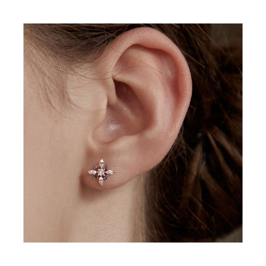 Aloha 氣質雪花耳環