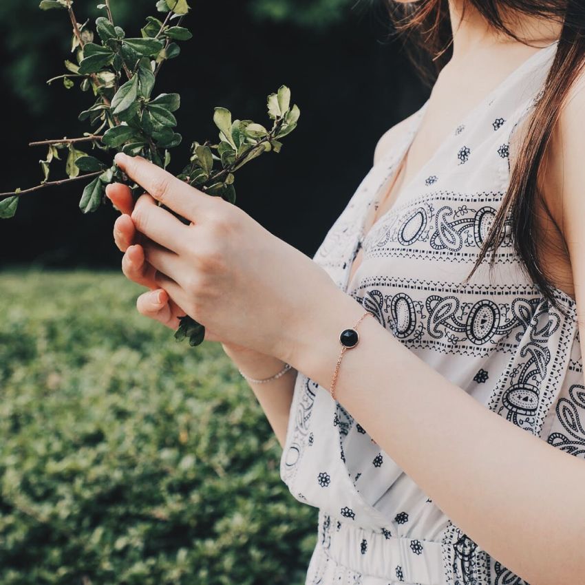 Ariel 黑曜石手鏈