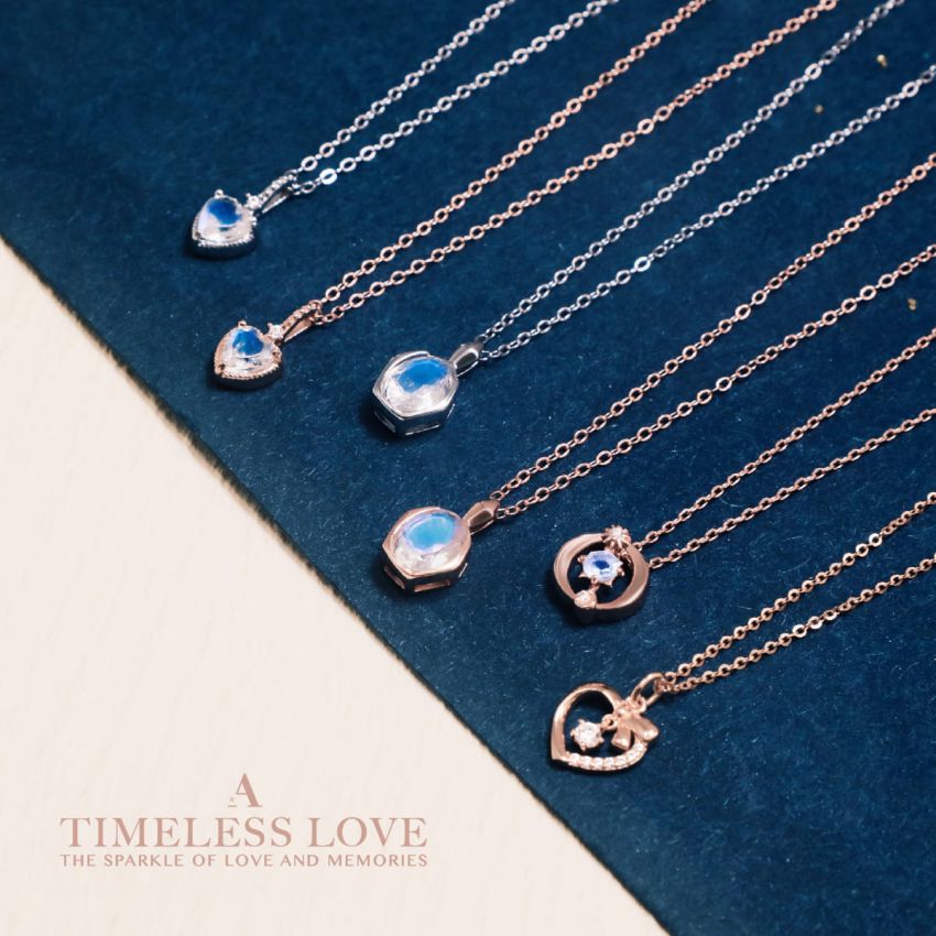 L'amour 愛意綻放頸鏈 (香檳金)