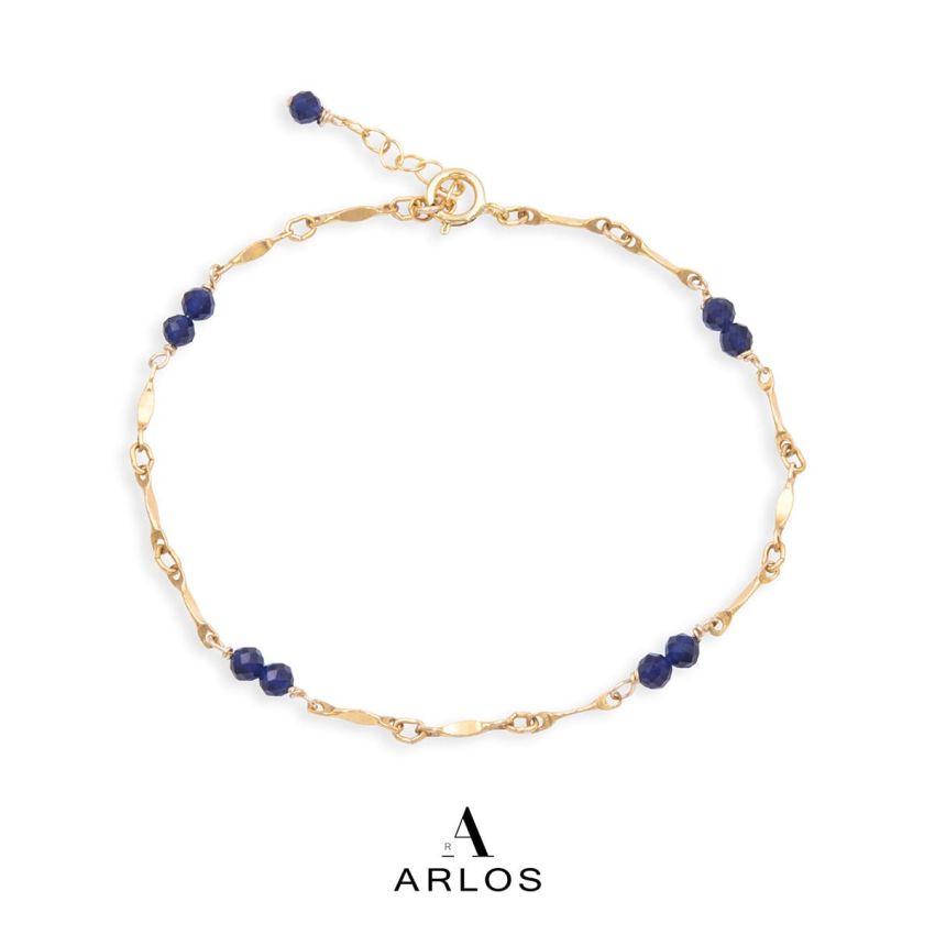 Rila 藍寶石腳鏈 (九月誕生石)