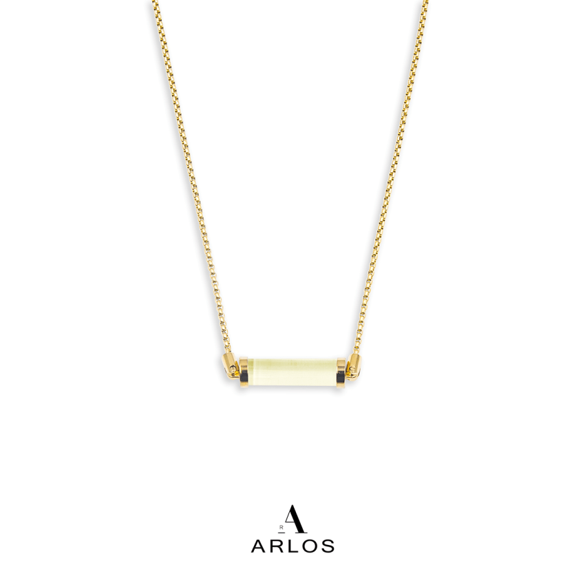 黃電水晶CC頸鏈