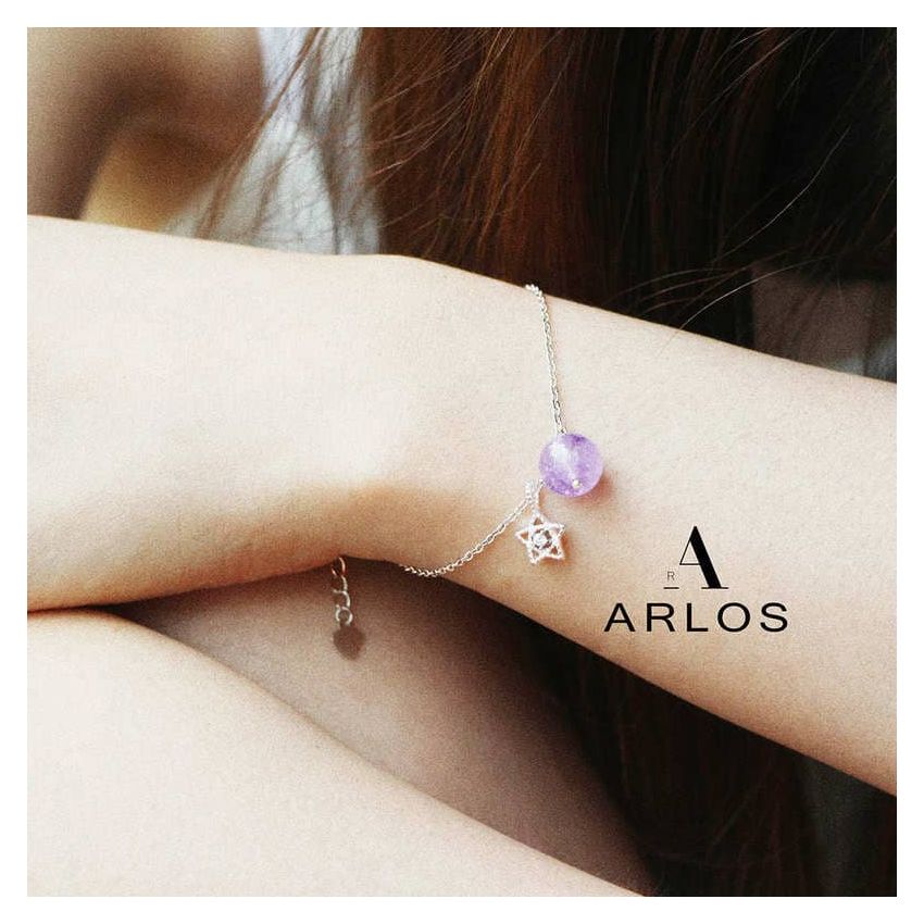 Shinning Star 薰衣草紫水晶手鏈