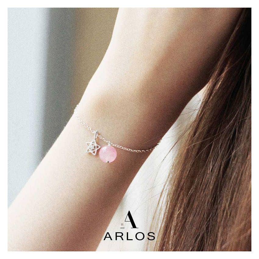 Shinning Star 粉晶手鏈