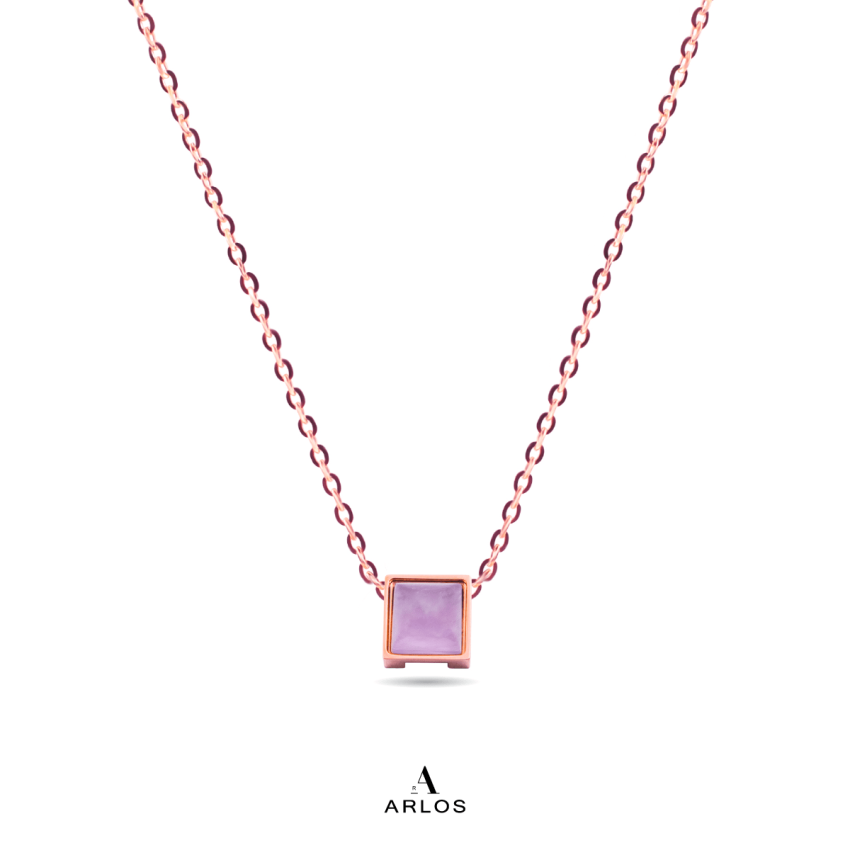 MIY 寶石頸鏈 - 玫瑰金