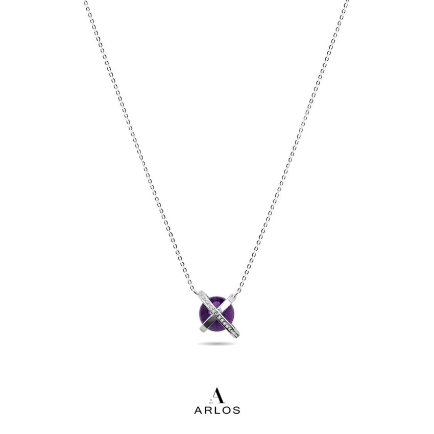 The Planet 紫水晶頸鏈