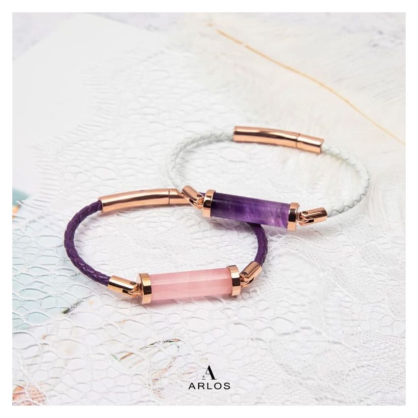 紫水晶CC皮繩 (單圈)