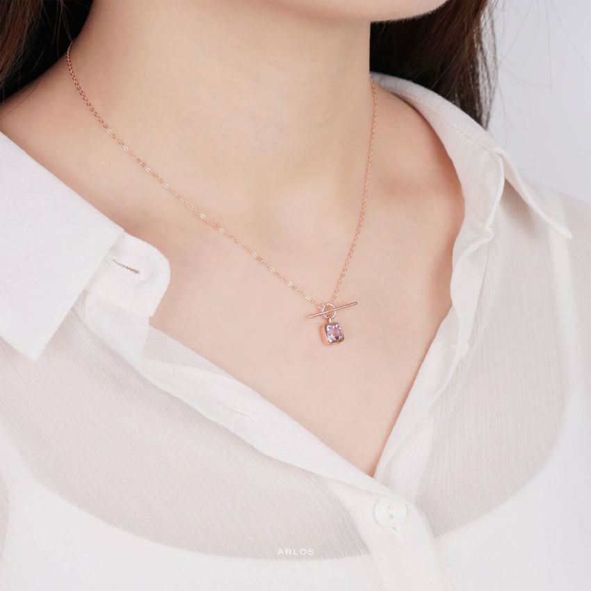 Adora 薰衣草紫水晶個性頸鏈