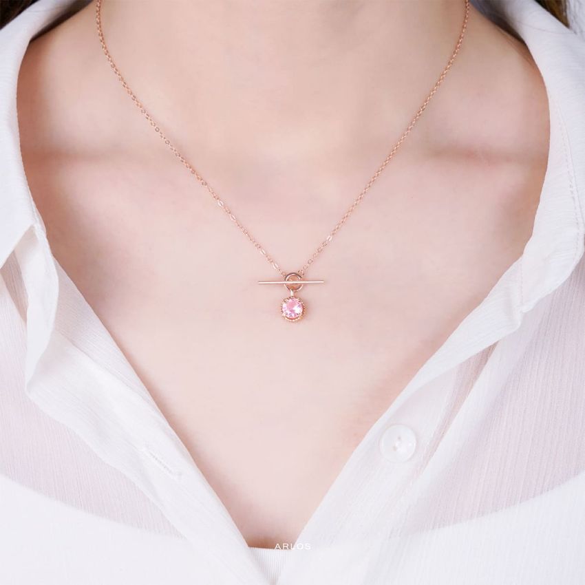 Adora 粉紅蝴蝶花園頸鏈