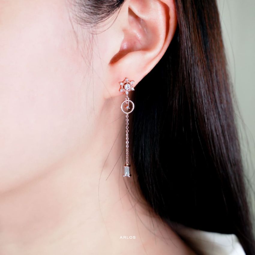 Aloha 冬日冰雪氣質耳環 