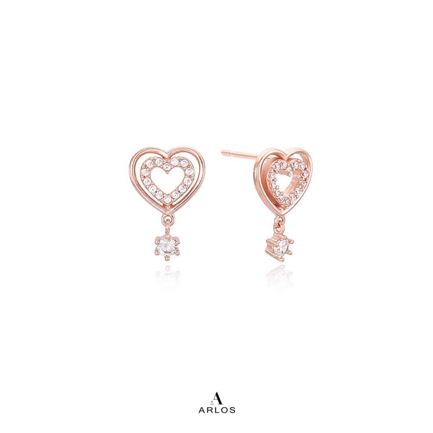 Aloha 愛心水滴耳環