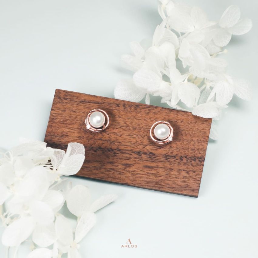 Aloha 個性珍珠耳環