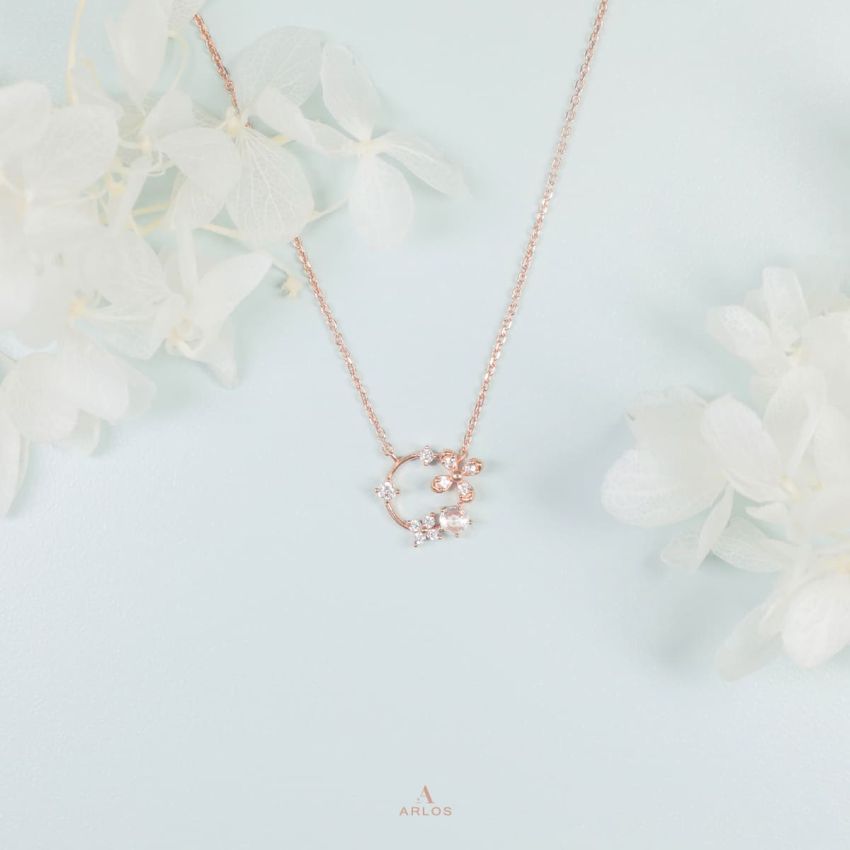 L'amour 閃爍小花頸鏈