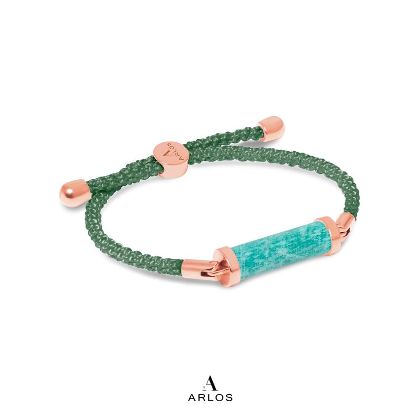 亞馬遜石CC編織索繩 (左右索)