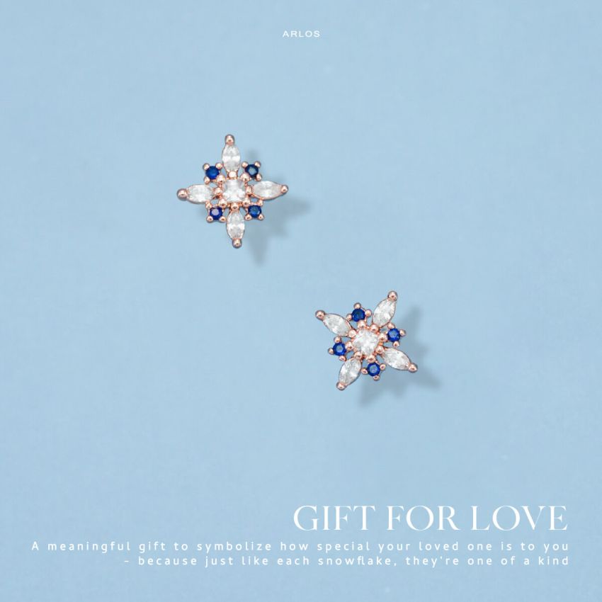 Aloha 氣質雪花耳環