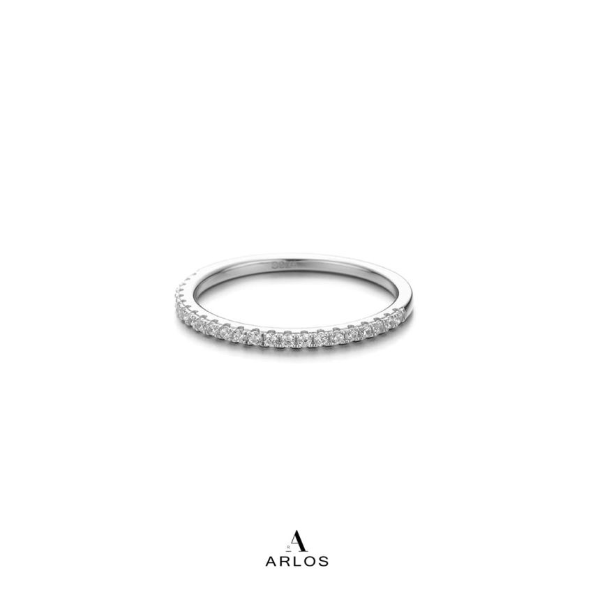 閃爍經典戒指 - 銀