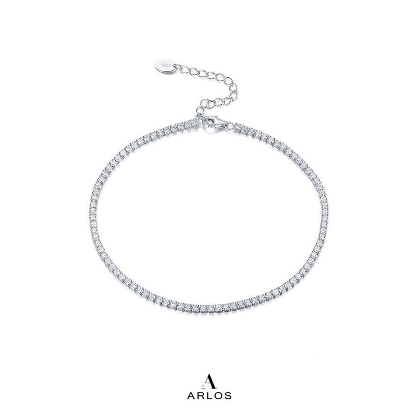 Dora 純銀水晶腳鏈