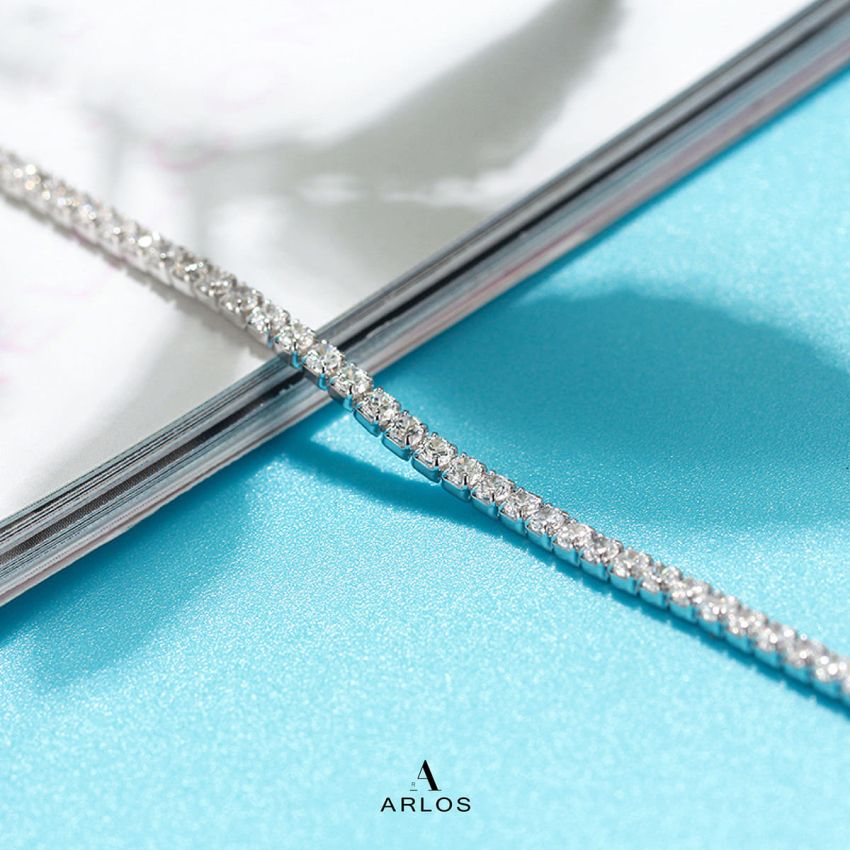 Dora 純銀水晶腳鏈