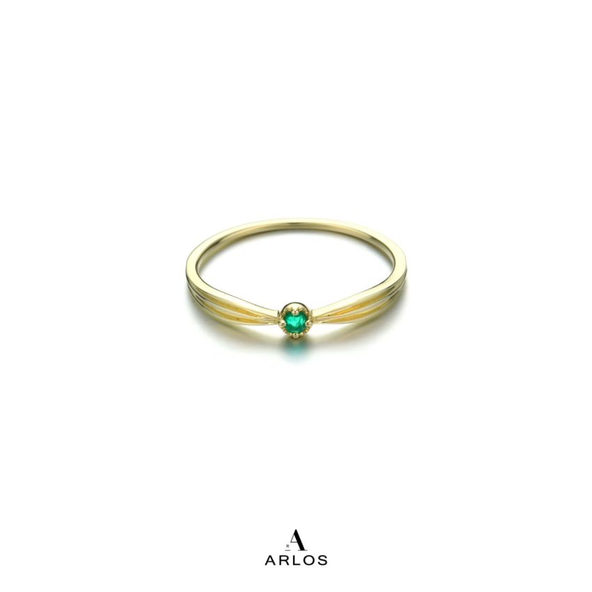 祖母綠寶石9K金戒指