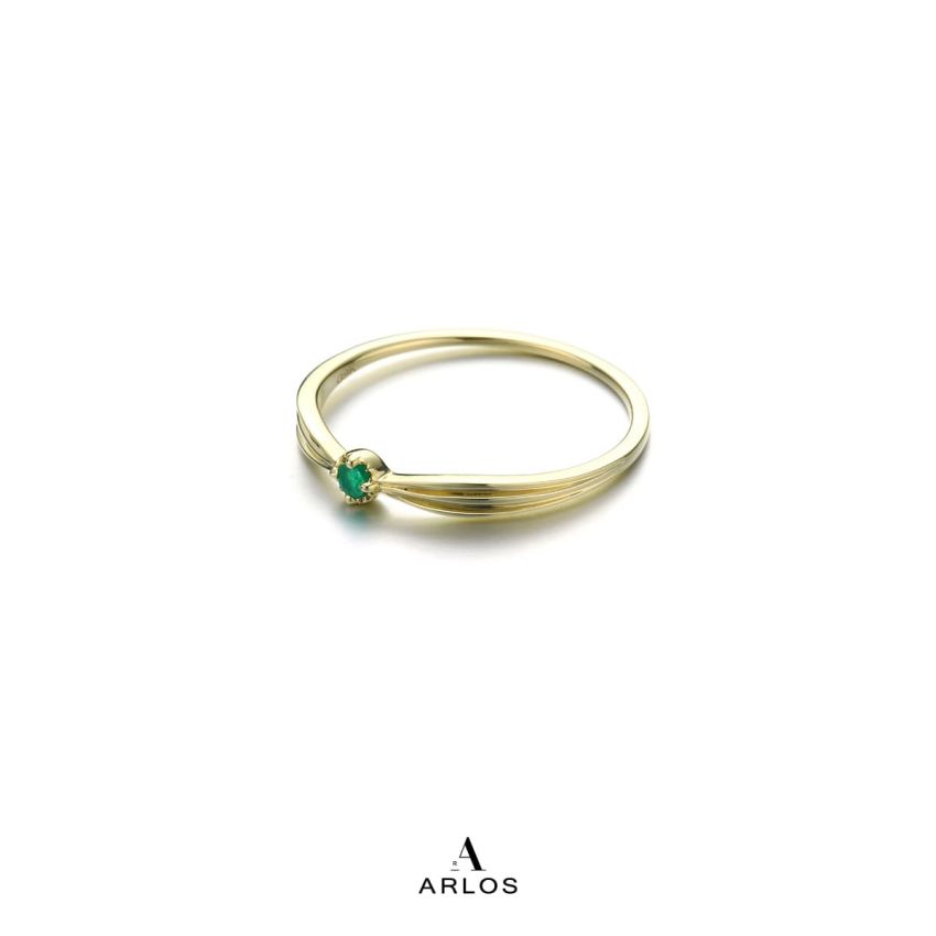 祖母綠寶石9K金戒指