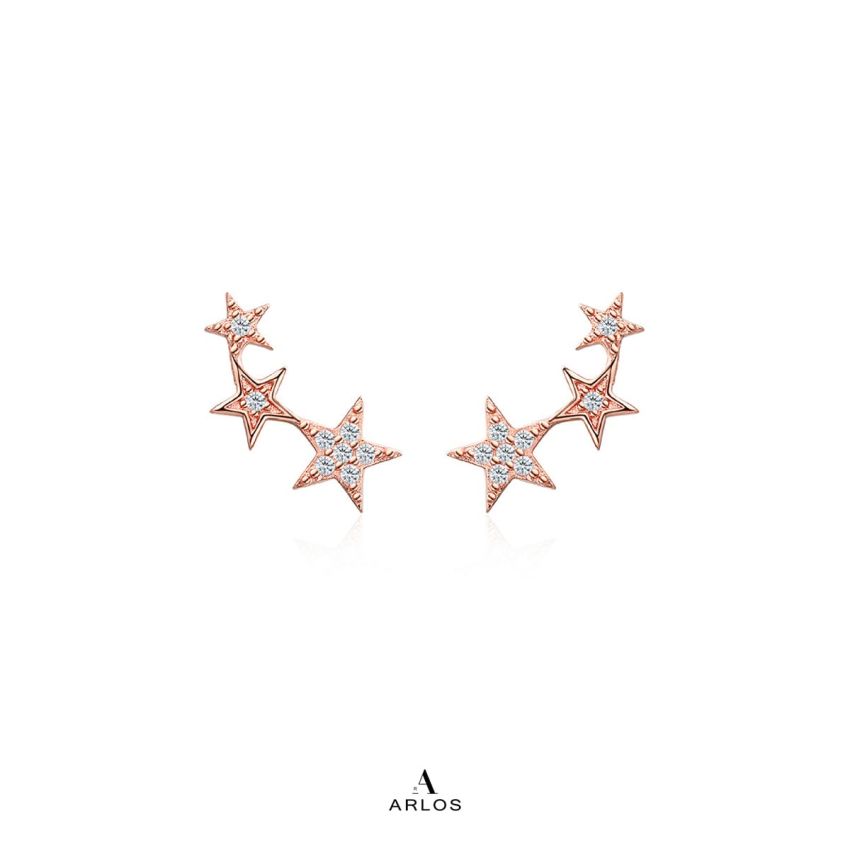 Aloha 閃爍三星耳環