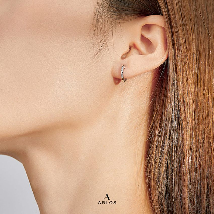 Aloha 純銀圈耳環