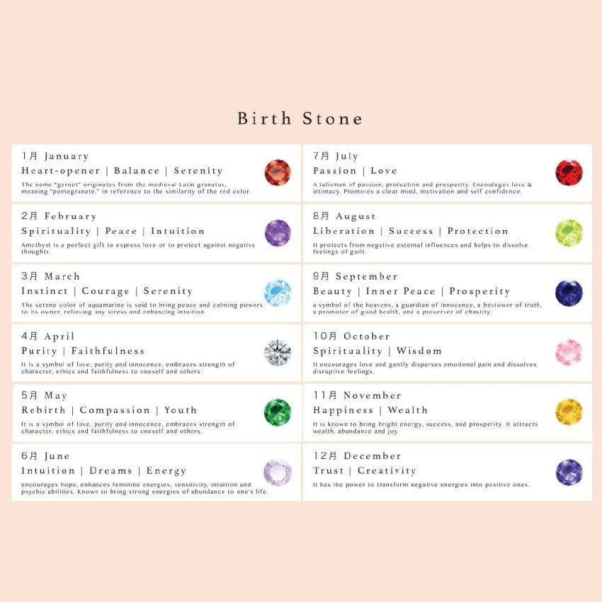 Cavalli 誕生石頸鏈 - 金色