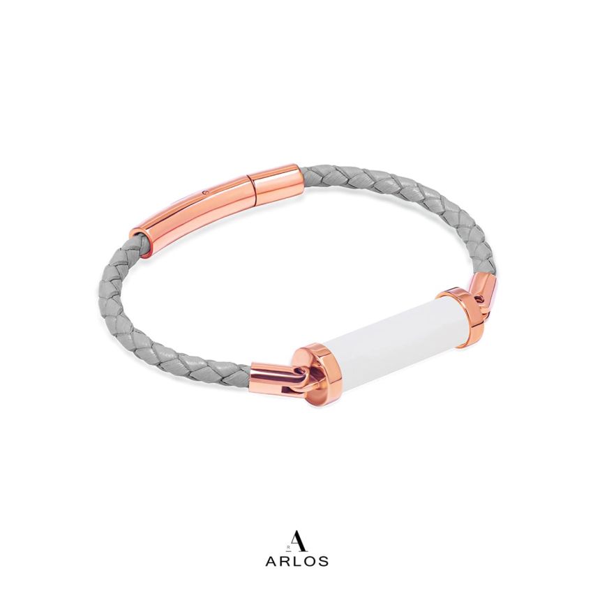 白玉CC皮繩 (單圈)