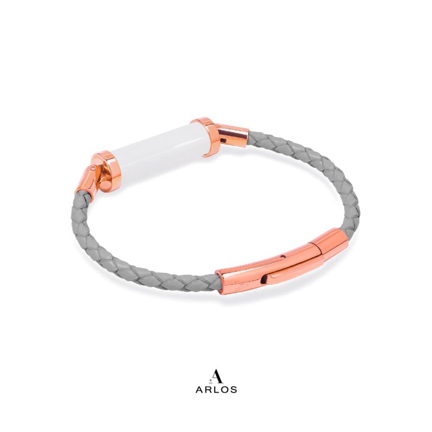 白玉CC皮繩 (單圈)