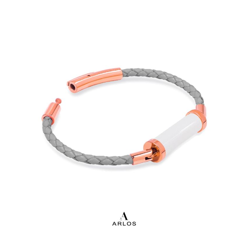 白玉CC皮繩 (單圈)