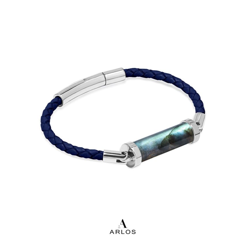 拉長石CC皮繩 (單圈)