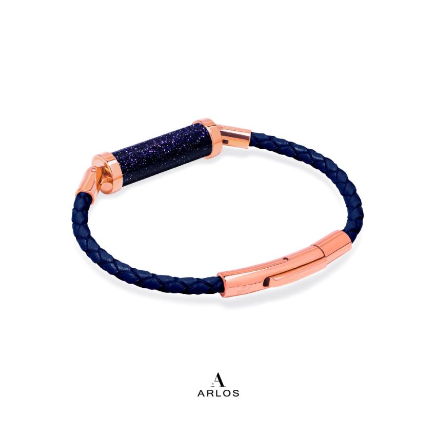 藍砂石CC皮繩 (單圈)