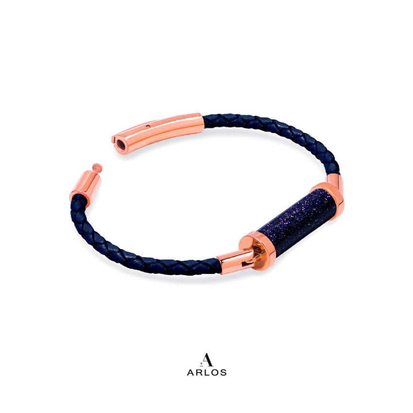 藍砂石CC皮繩 (單圈)