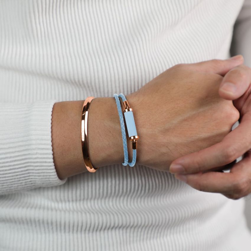 海藍寶CC皮繩 (雙圈)