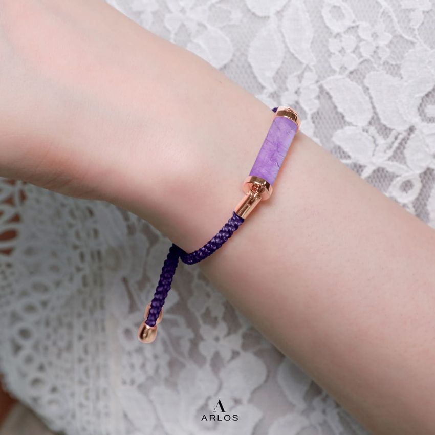 薰衣草紫水晶CC編織索繩 (左右索)