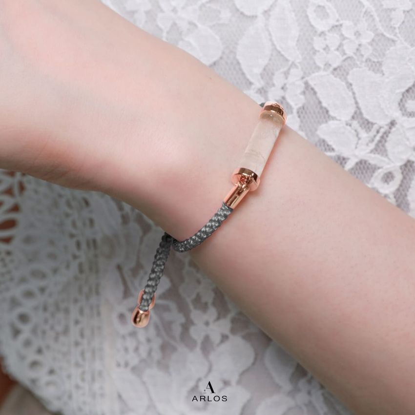 白水晶CC編織索繩 (左右索)