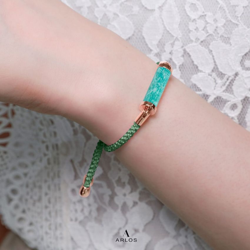 亞馬遜石CC編織索繩 (左右索)